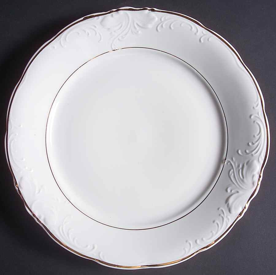Golden Elegance Dinner Plate by Poland-1