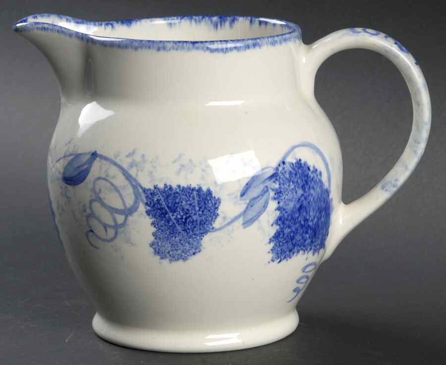 Blue Leaf 29 Oz Pitcher by Poole Pottery-1