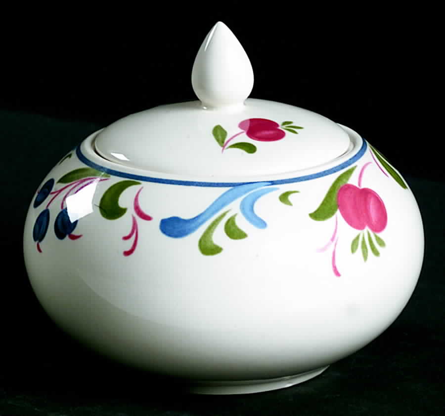 Cranborne Sugar Bowl & Lid by Poole Pottery-1