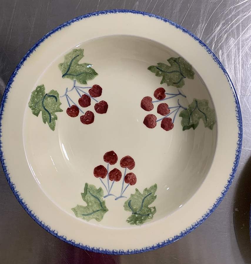 Dorset Fruit Rim Soup Bowl by Poole Pottery-1