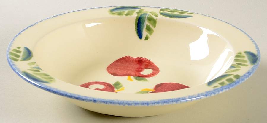 Dorset Fruit Rim Soup Bowl by Poole Pottery-1