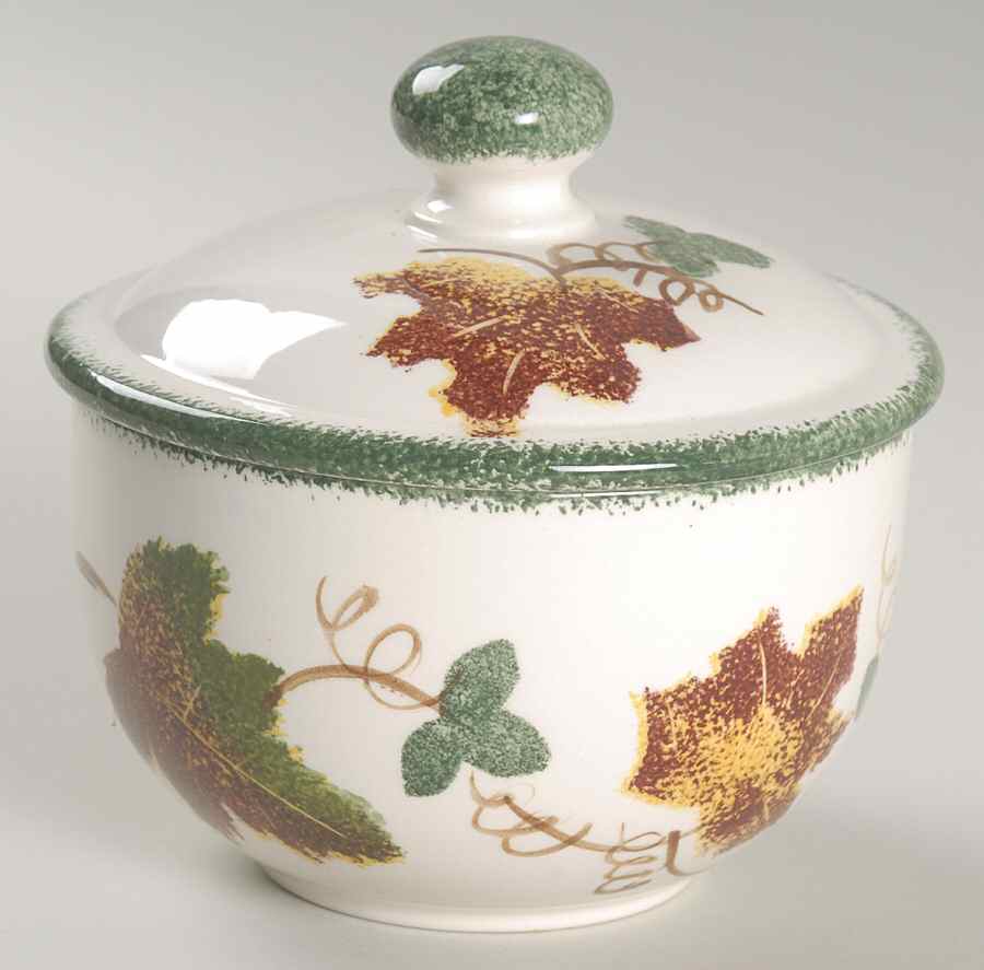 New England Sugar Bowl & Lid by Poole Pottery-1