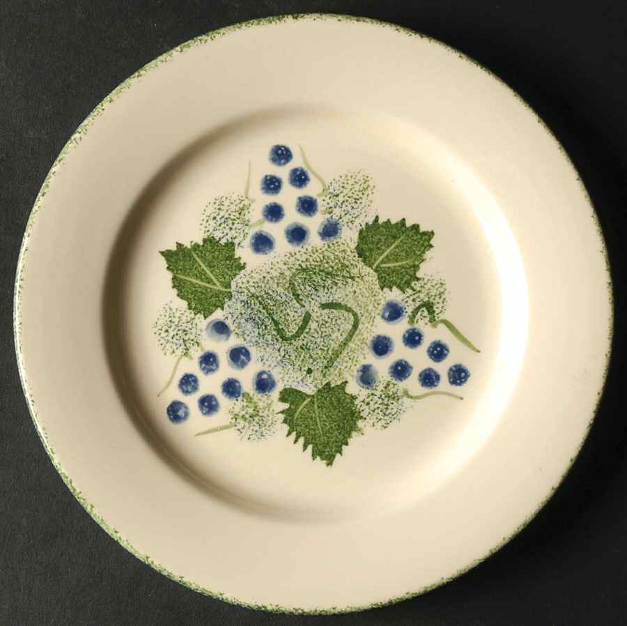 Vineyard Dessert/Pie Plate by Poole Pottery-1