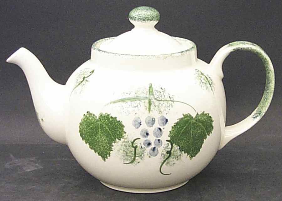Vineyard Teapot & Lid by Poole Pottery-1