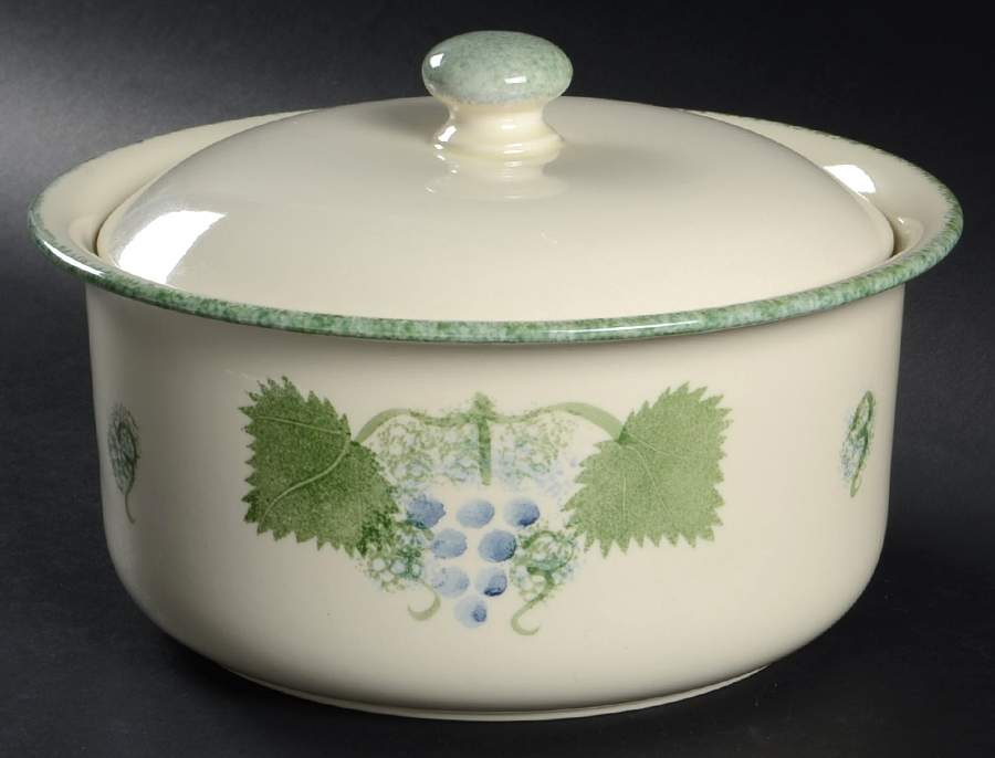 Vineyard 2.5 Qt Round Covered Casserole by Poole Pottery-1