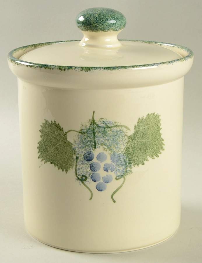 Vineyard Medium Canister & Lid by Poole Pottery-1