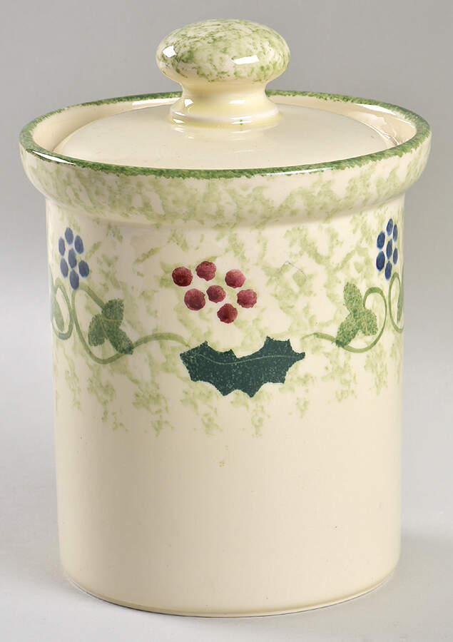 Winter Vine 7" Storage Jar & Lid by Poole Pottery-1