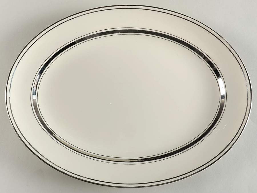 1071 13" Oval Serving Platter by Pope Gosser-1