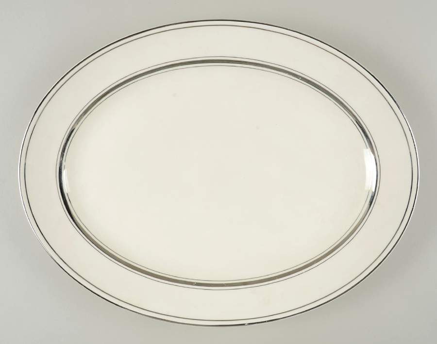 1071 15" Oval Serving Platter by Pope Gosser-1