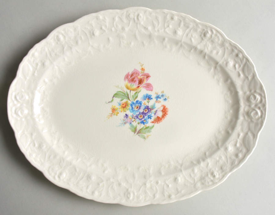 5061 13" Oval Serving Platter by Pope Gosser-1