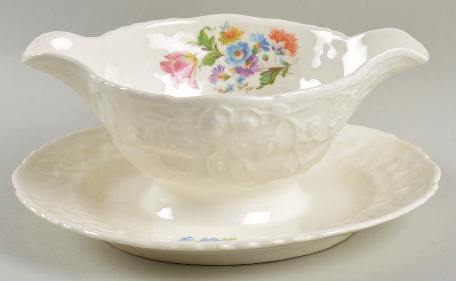 5061 Gravy Boat with Attached Underplate by Pope Gosser-1