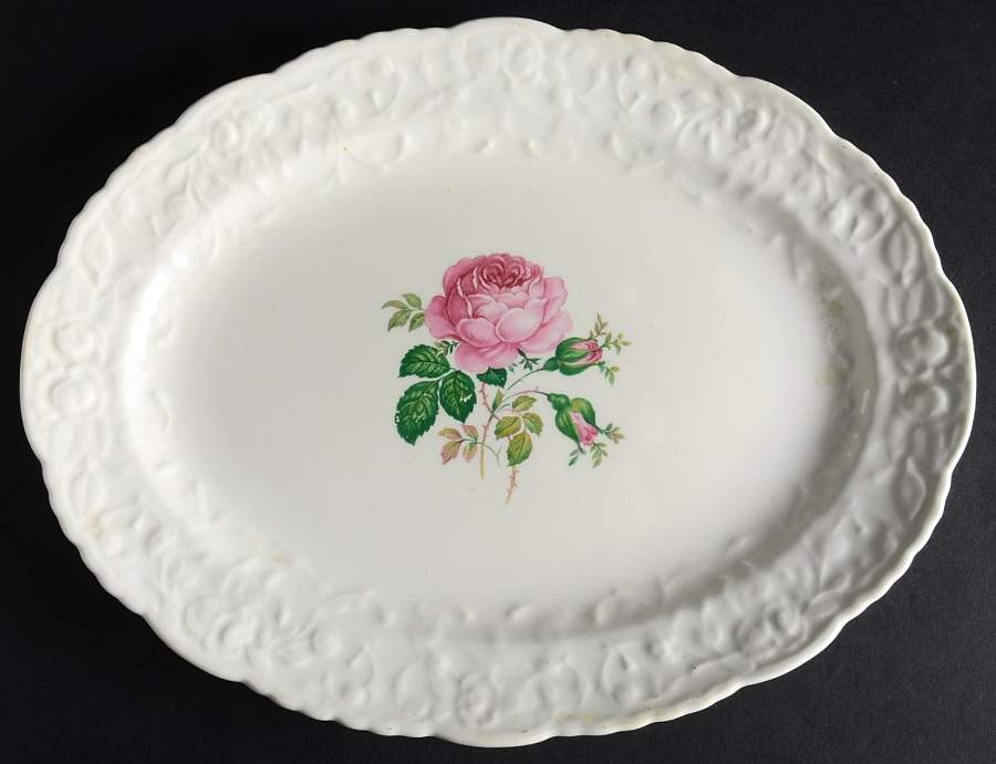 Bilton Rose 11" Oval Serving Platter by Pope Gosser-1