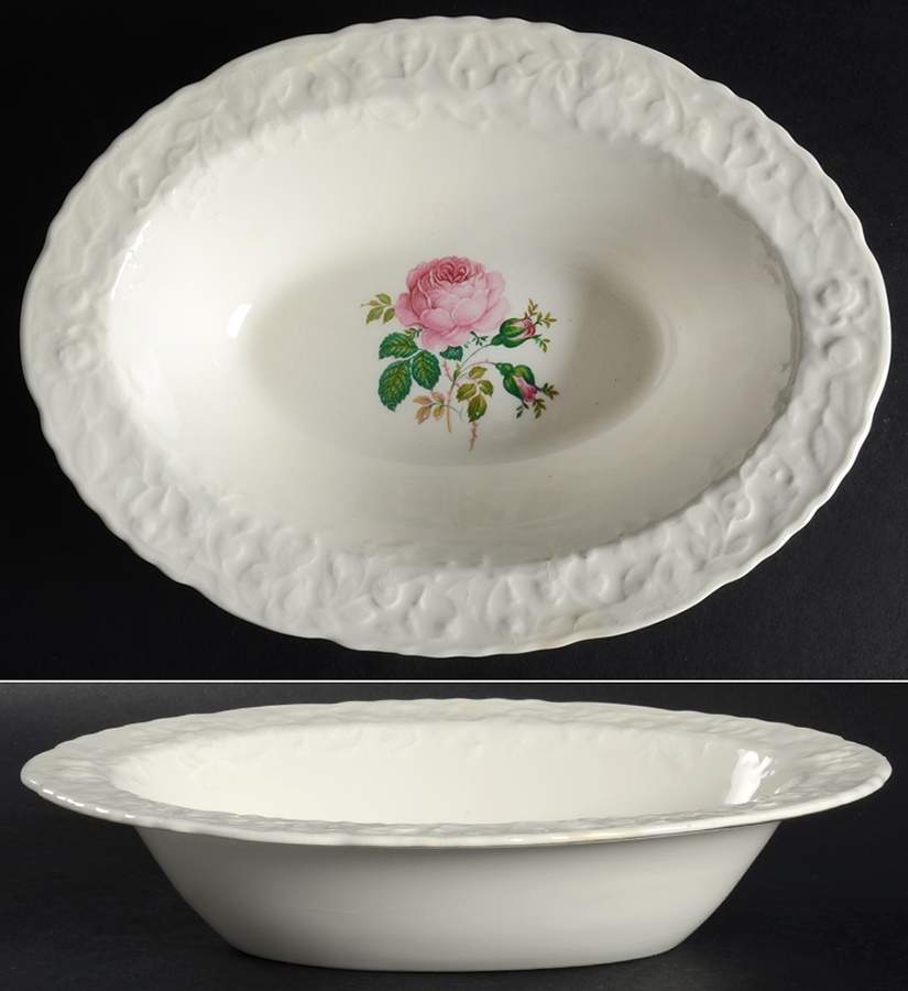 Bilton Rose 10" Oval Vegetable Bowl by Pope Gosser-1