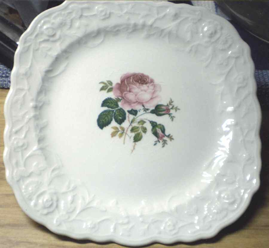 Bilton Rose Square Salad Plate by Pope Gosser-1