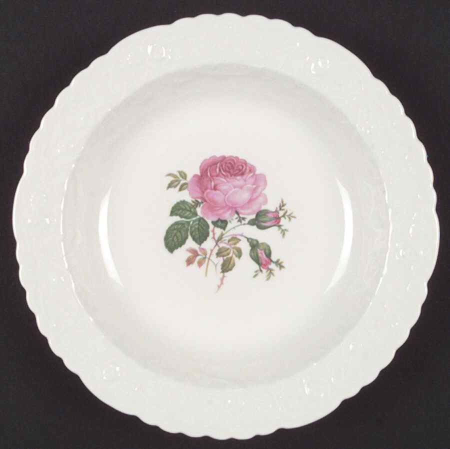 Bilton Rose Rim Soup Bowl by Pope Gosser-1