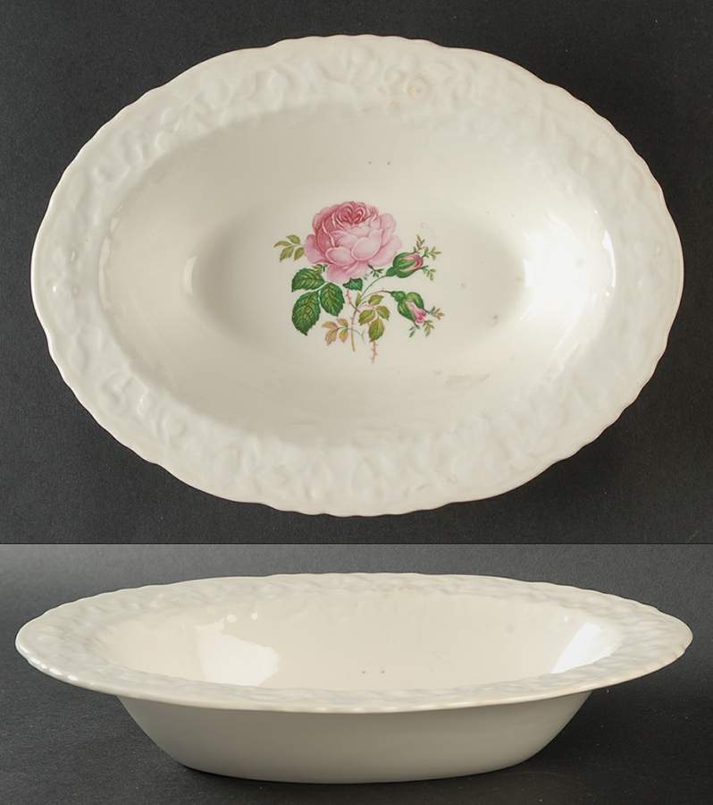 Bilton Rose 9" Oval Vegetable Bowl by Pope Gosser-1