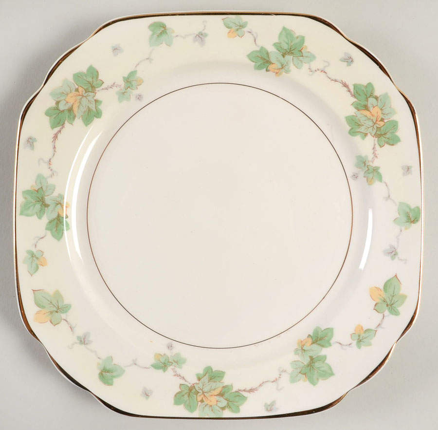 American Ivy Square Salad Plate by Pope Gosser-1