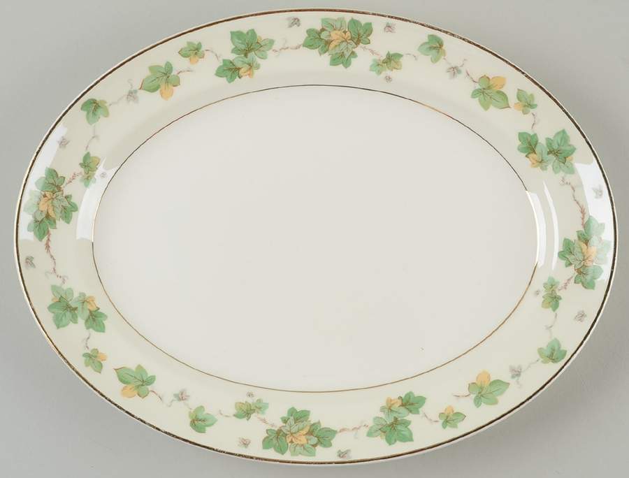 American Ivy 11" Oval Serving Platter by Pope Gosser-1