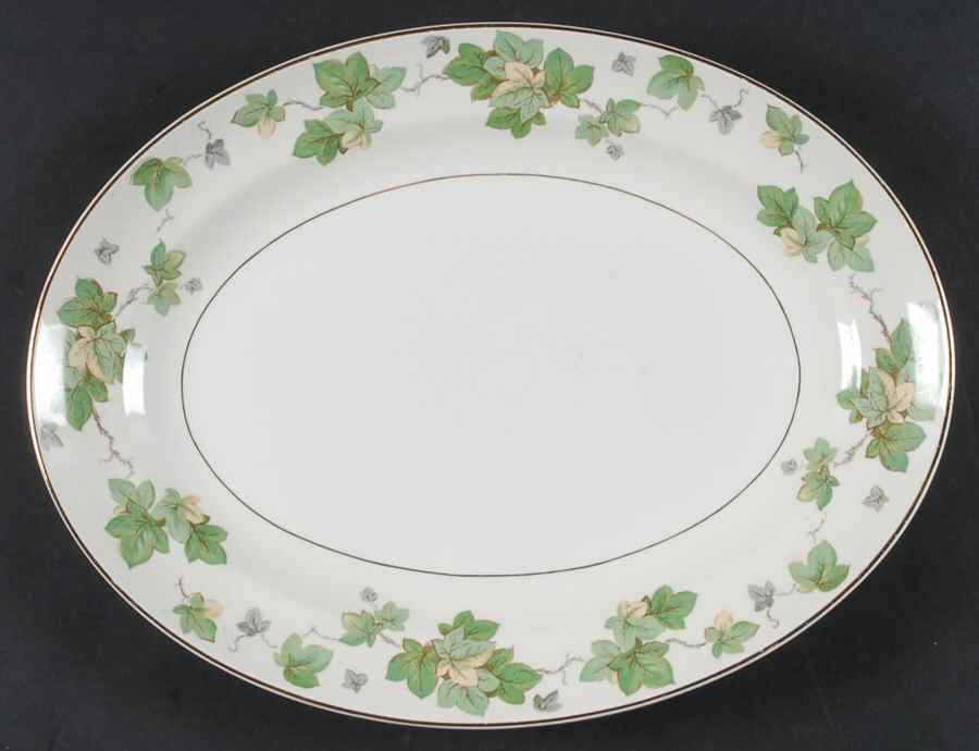 American Ivy 13" Oval Serving Platter by Pope Gosser-1