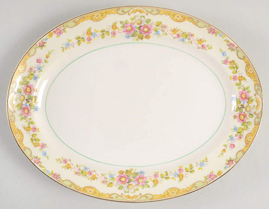 Audrey 11" Oval Serving Platter by Pope Gosser-1