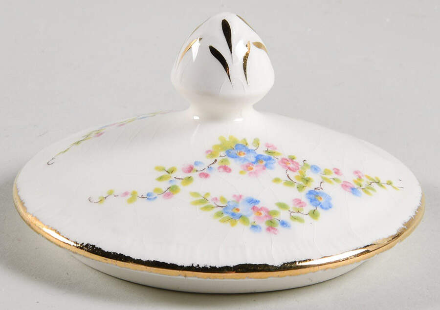 Blue Belle Lid for Sugar Bowl by Pope Gosser-1