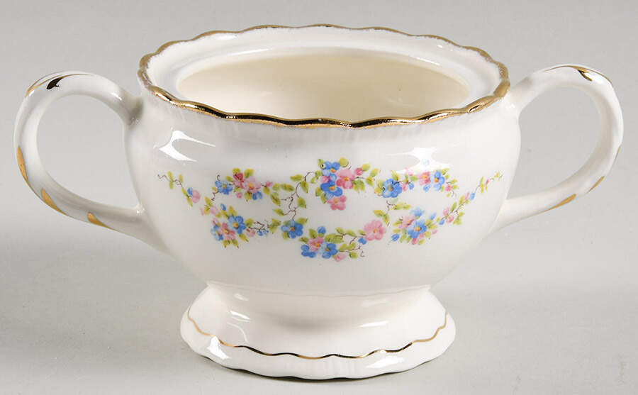 Blue Belle Sugar Bowl No Lid by Pope Gosser-1