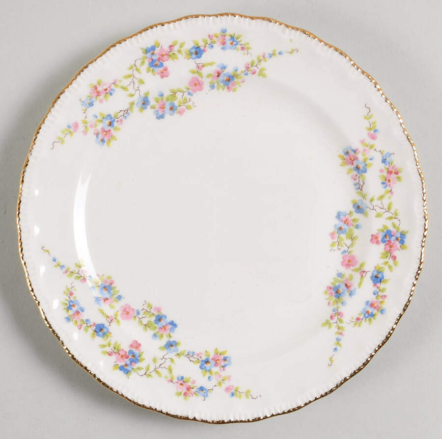 Blue Belle Bread & Butter Plate by Pope Gosser-1