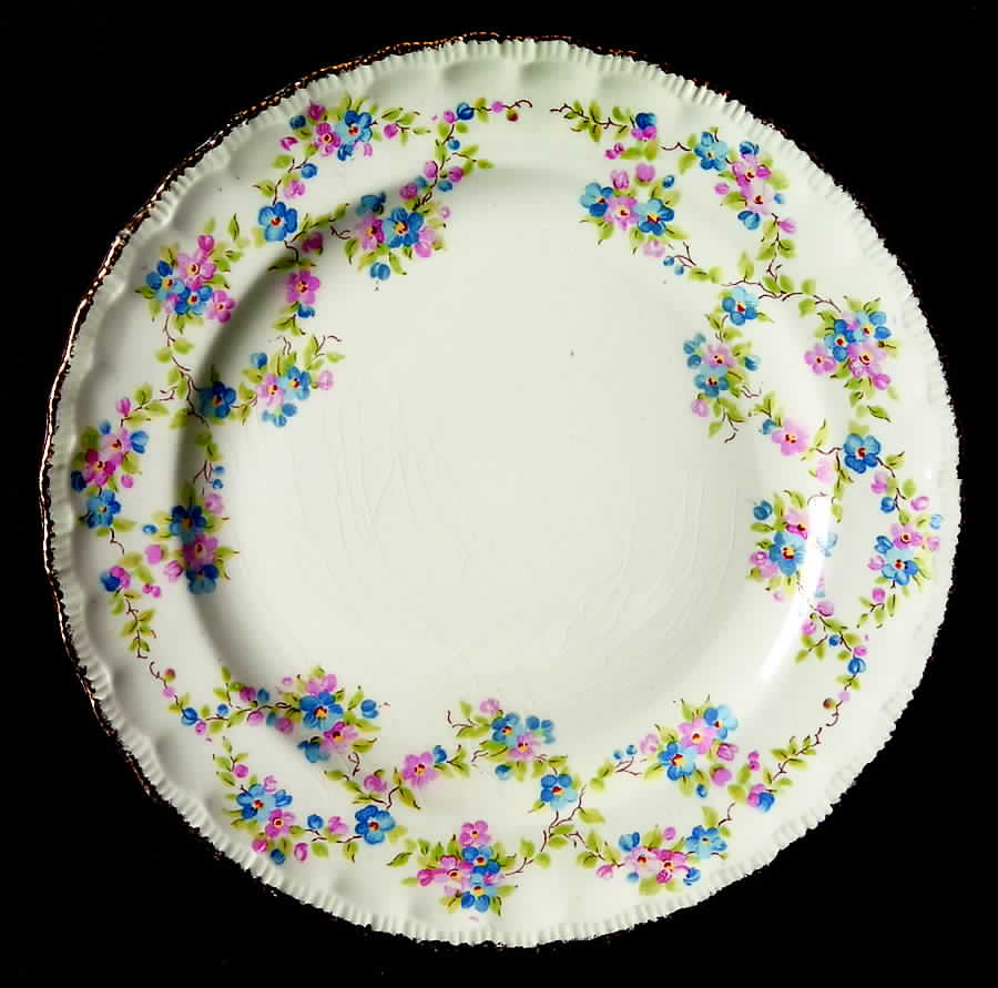Blue Belle Dessert/Pie Plate by Pope Gosser-1