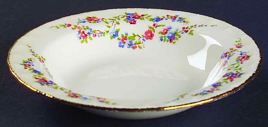 Blue Belle Rim Fruit/Dessert (Sauce) Bowl by Pope Gosser-1