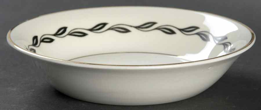 Black Laurel Fruit/Dessert (Sauce) Bowl by Pope Gosser-1