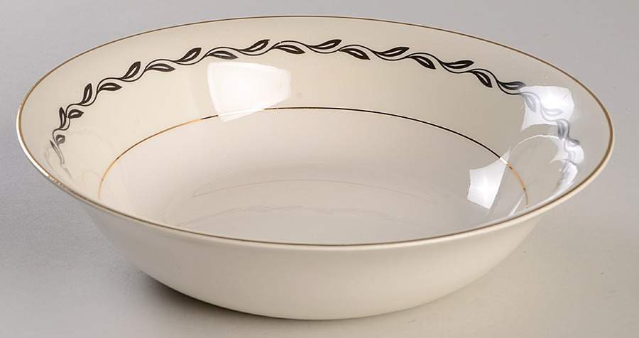 Black Laurel 8" Round Vegetable Bowl by Pope Gosser-1