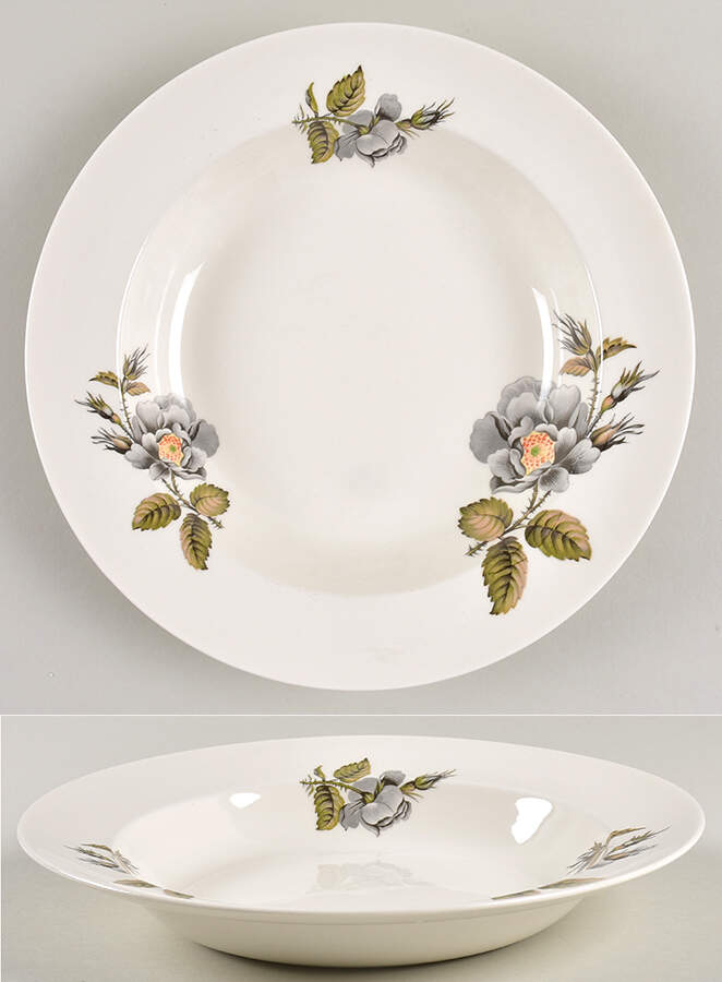 Black Rose Rim Soup Bowl by Pope Gosser-1