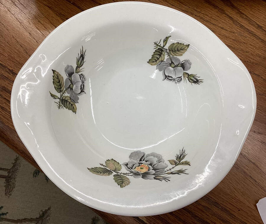 Black Rose Lugged Cereal Bowl by Pope Gosser-1