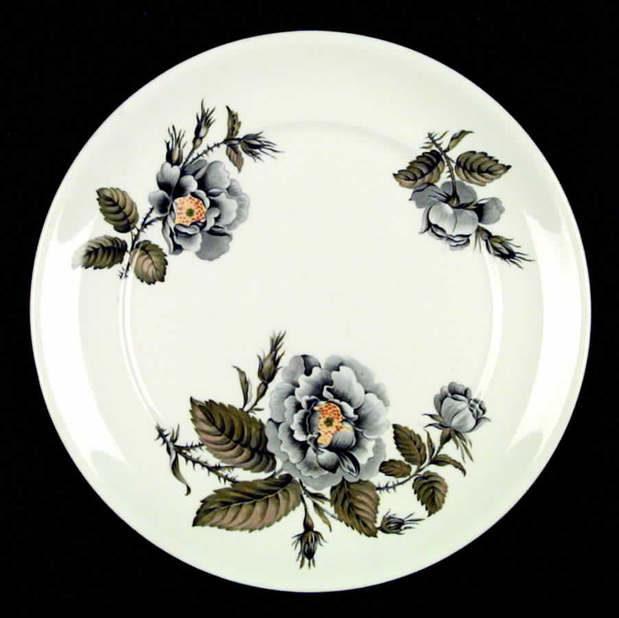 Black Rose Dinner Plate by Pope Gosser-1
