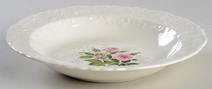 Cathay Rose Rim Soup Bowl by Pope Gosser-1