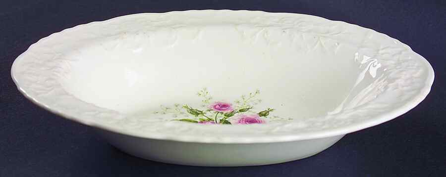 Cathay Rose 9" Oval Vegetable Bowl by Pope Gosser-1