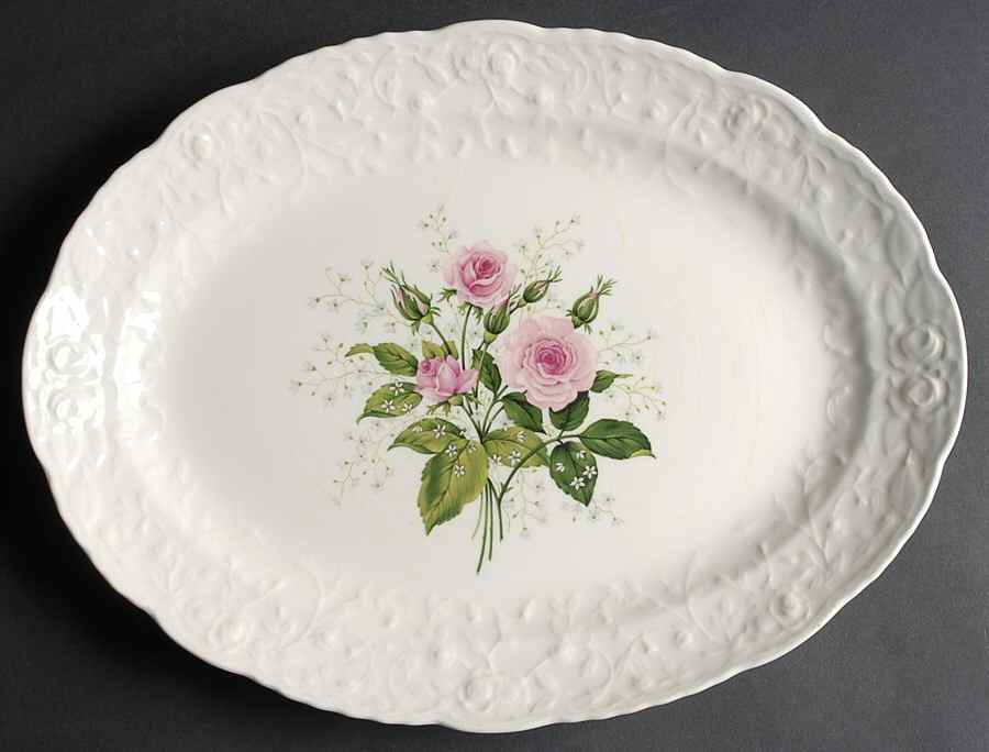 Cathay Rose 15" Oval Serving Platter by Pope Gosser-1