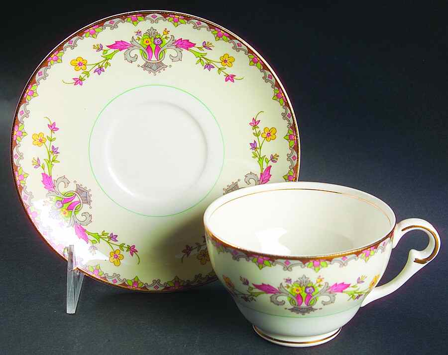 Countess Footed Cup & Saucer Set by Pope Gosser-1