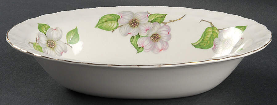 Dogwood (Shell Edge) 9" Oval Vegetable Bowl by Pope Gosser-1