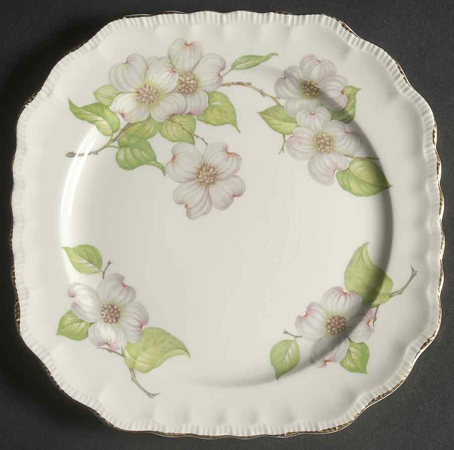 Dogwood (Shell Edge) Square Salad Plate by Pope Gosser-1