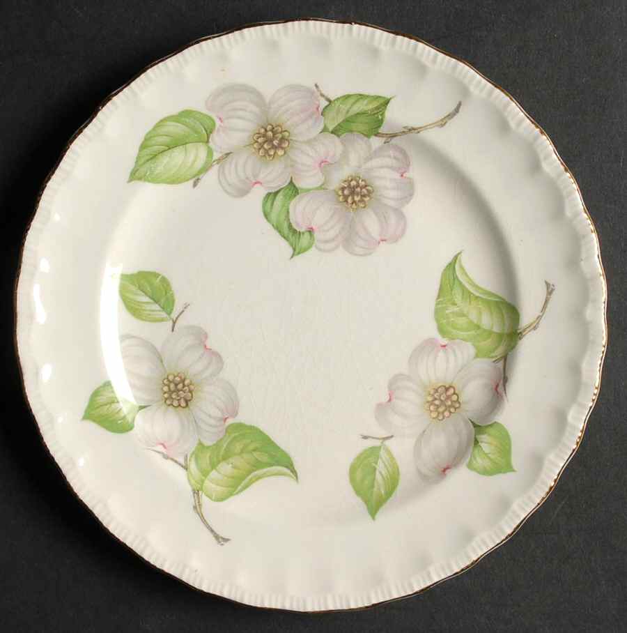 Dogwood (Shell Edge) Dessert/Pie Plate by Pope Gosser-1