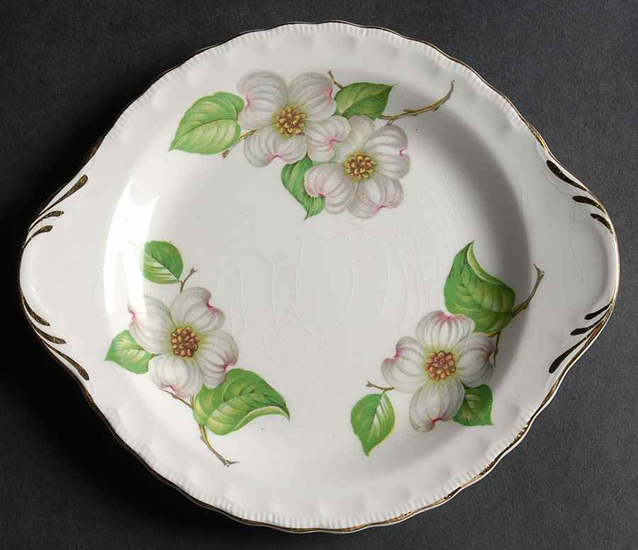 Dogwood (Shell Edge) 7" Round Tray by Pope Gosser-1