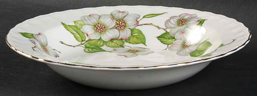 Dogwood (Shell Edge) Rim Soup Bowl by Pope Gosser-1