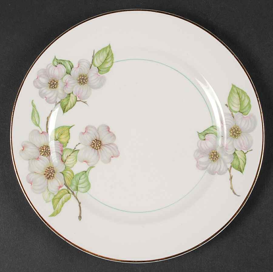 Dogwood (Smooth Edge) Salad Plate by Pope Gosser-1