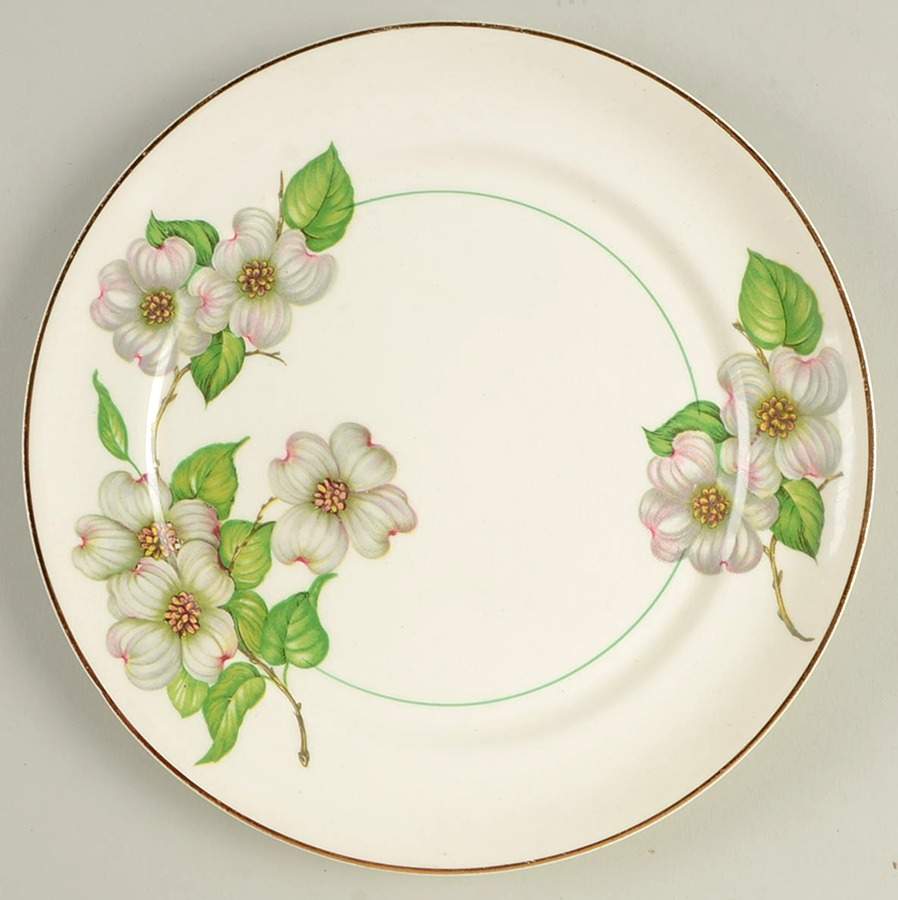 Dogwood (Smooth Edge) Salad Plate by Pope Gosser-1