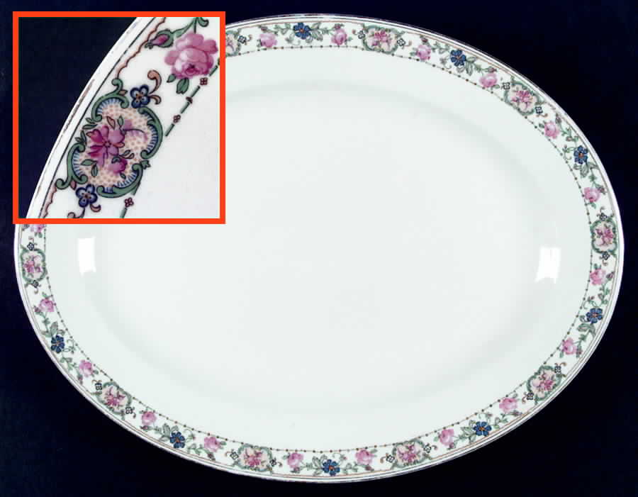 Duchess 13" Oval Serving Platter by Pope Gosser-1