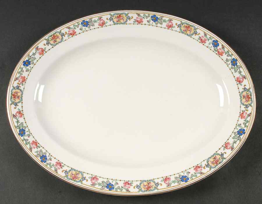 Duchess 15" Oval Serving Platter by Pope Gosser-1