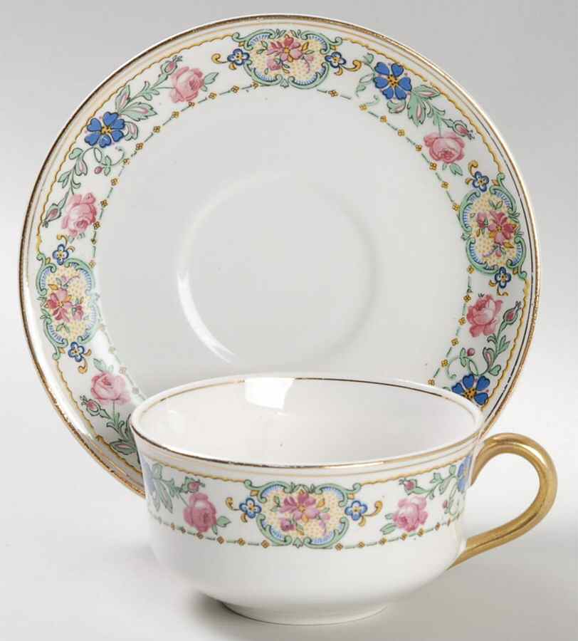Duchess Flat Cup & Saucer Set by Pope Gosser-1