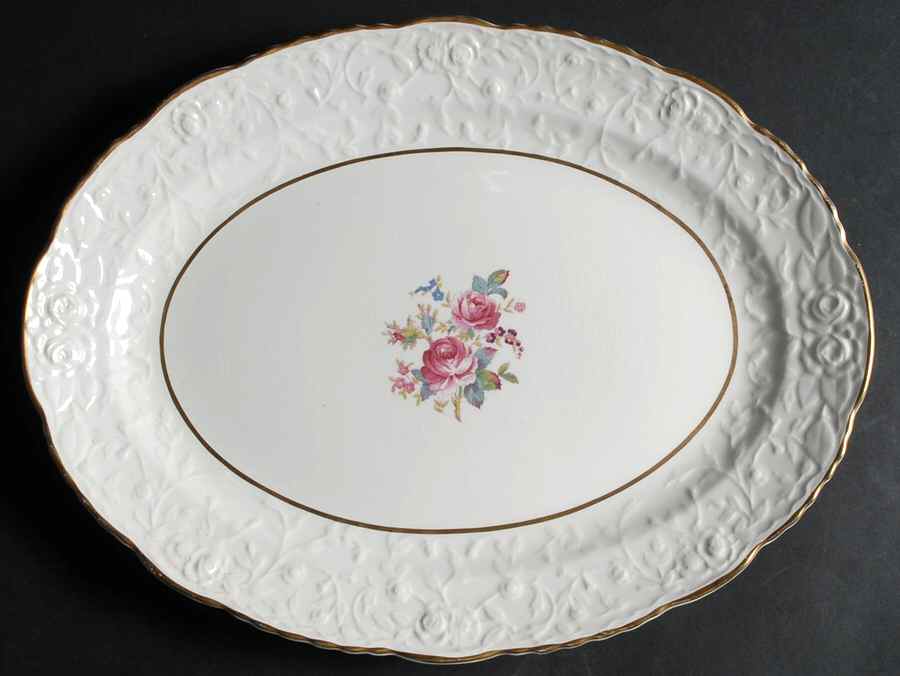 Embassy 15" Oval Serving Platter by Pope Gosser-1