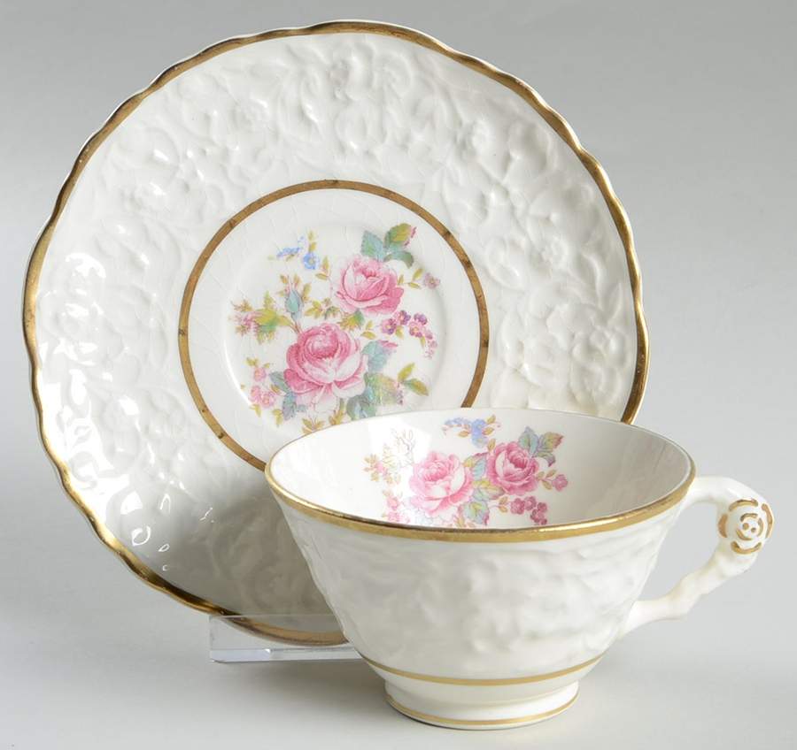 Embassy Footed Cup & Saucer Set by Pope Gosser-1